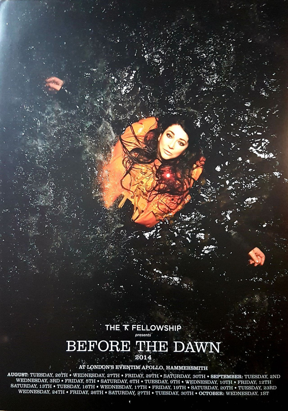 Kate Bush Before the Dawn Tour UK poster POSTER PRINT
