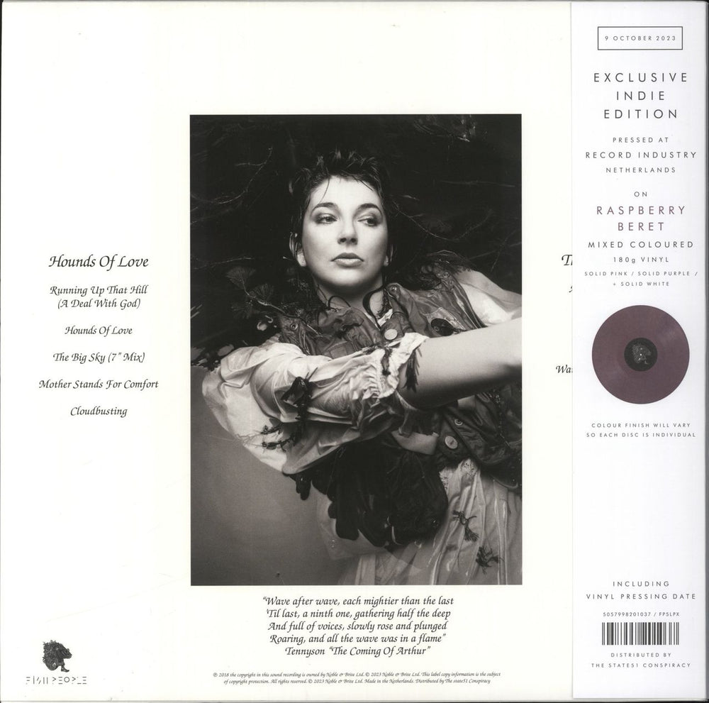 Kate Bush Hounds Of Love - Raspberry Beret Vinyl 180 Gram + Obi [dated 9/10/23] UK vinyl LP album (LP record) 5057998201037