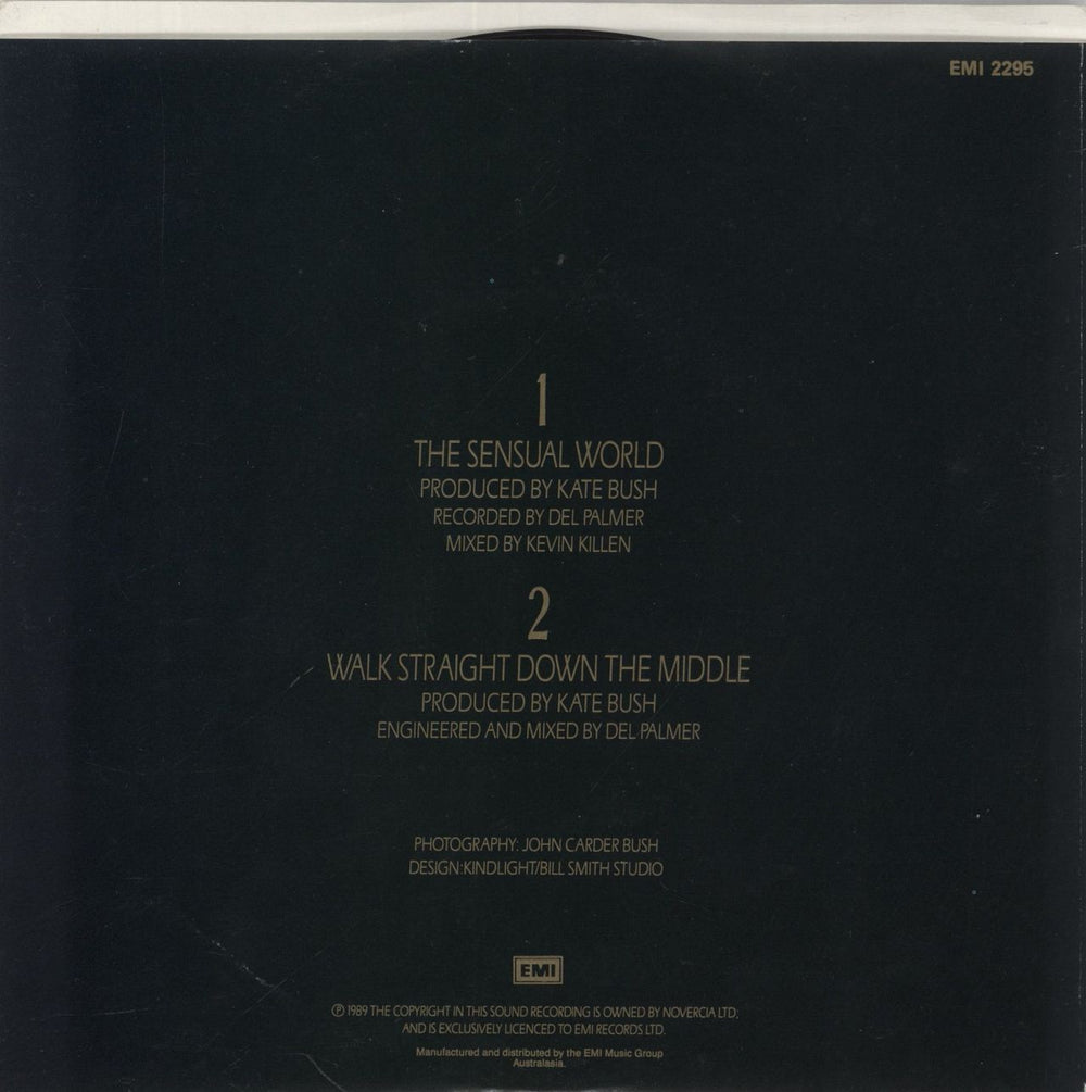 Kate Bush The Sensual World Australian 7" vinyl single (7 inch record / 45)