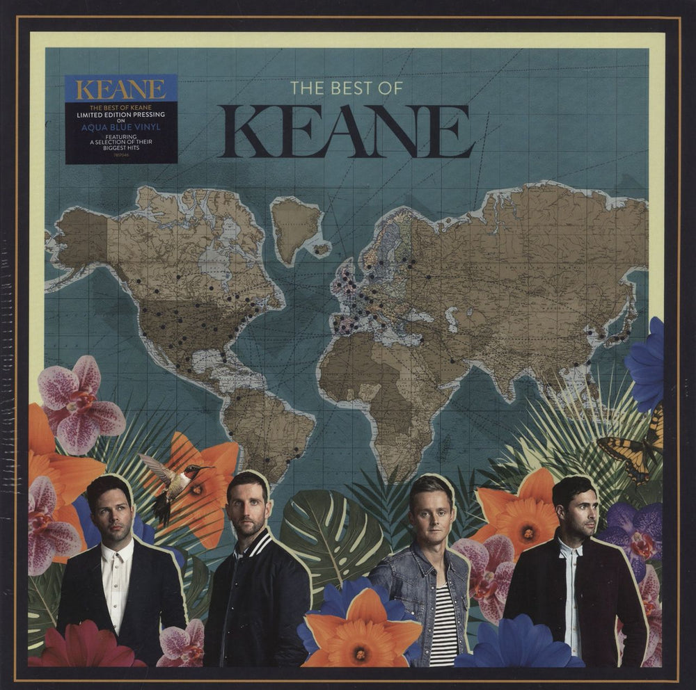 Keane (00s) The Best Of Keane - Aqua Blue Vinyl - Sealed UK 2-LP vinyl record set (Double LP Album) 7817046