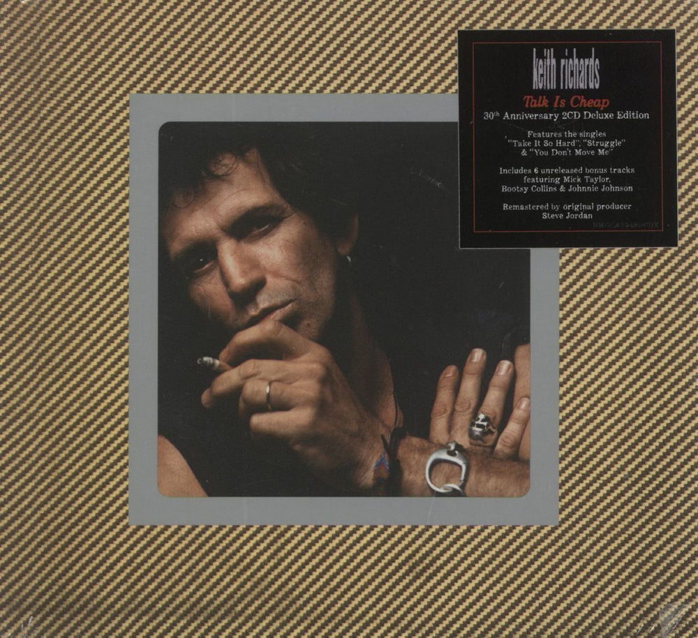 Keith Richards Talk Is Cheap - Deluxe Edition - Sealed UK 2 CD album set (Double CD) BMGCAT349DCDX