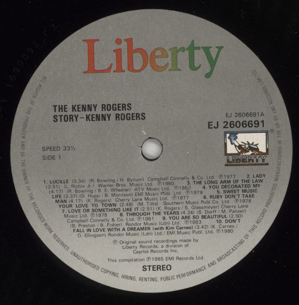 Kenny Rogers & The First Edition The Kenny Rogers Story UK vinyl LP album (LP record) KNNLPTH879871