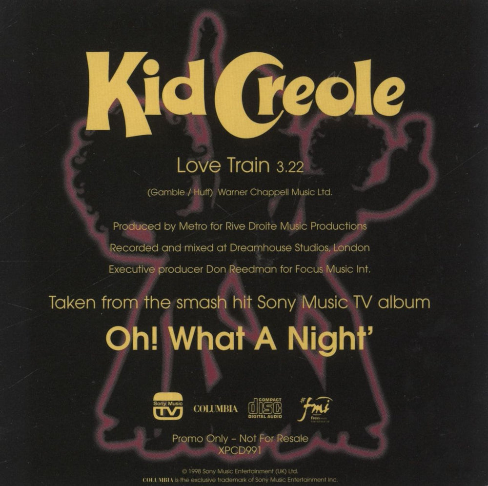 Kid Creole & The Coconuts Love Train UK CD single (CD5 / 5")