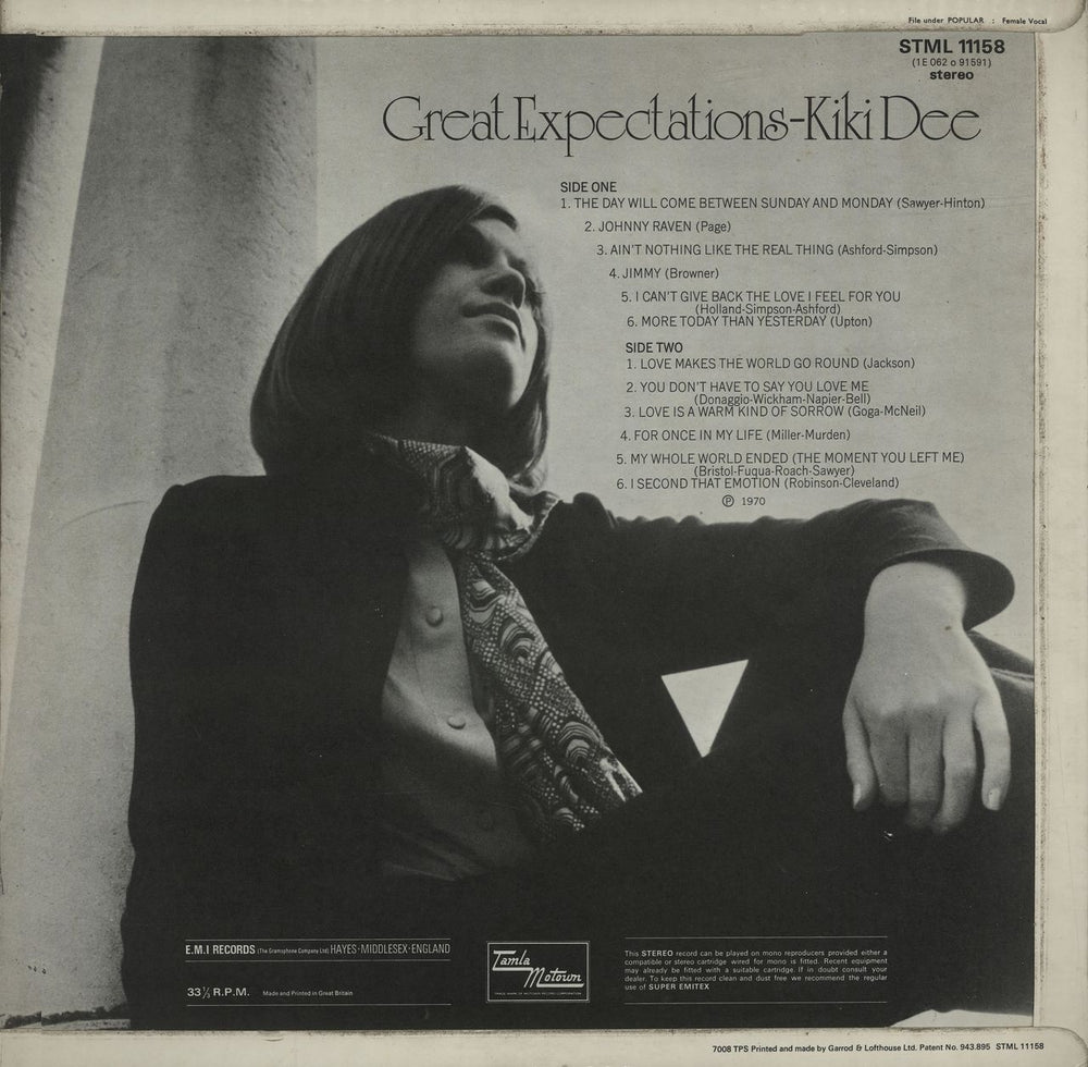 Kiki Dee Great Expectations UK vinyl LP album (LP record) KDELPGR685796
