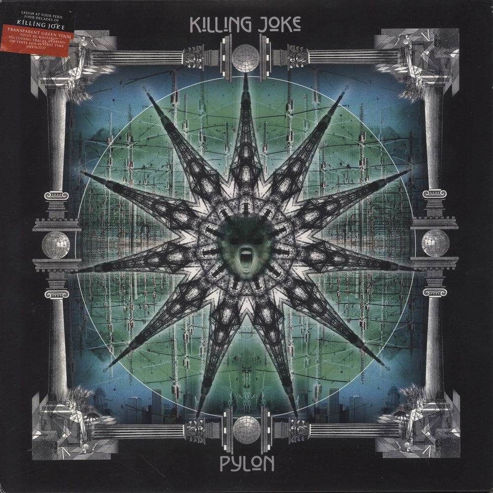 Killing Joke Pylon - Transparent Green Vinyl UK 3-LP vinyl record set (Triple LP Album) SPINE562727