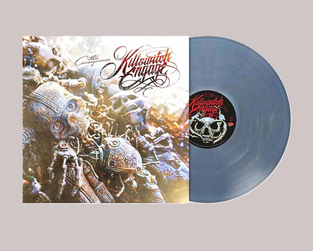 Killswitch Engage The Consequence - Expired Ancient Slate | Slate Blue Marbled Vinyl - Sealed UK vinyl LP album (LP record) 3984-16123-3
