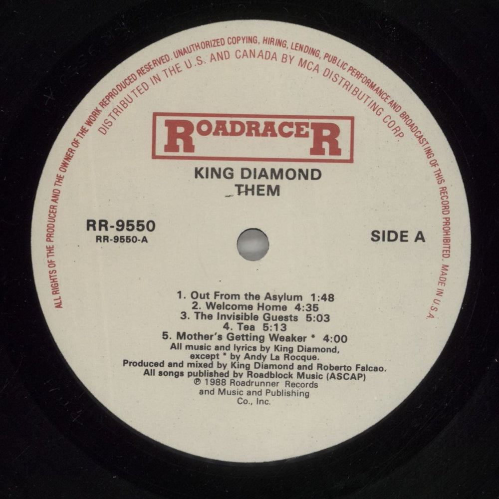King Diamond Them US vinyl LP album (LP record) KDILPTH877710