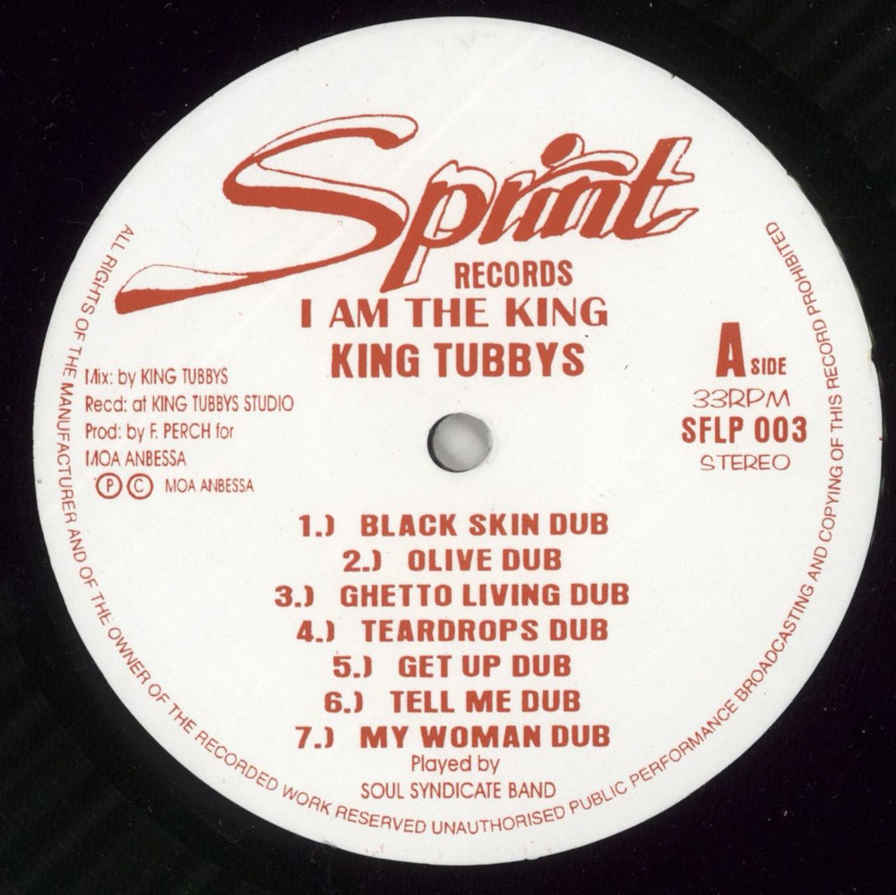 King Tubbys I Am The King UK vinyl LP album (LP record) 420LPIA871160