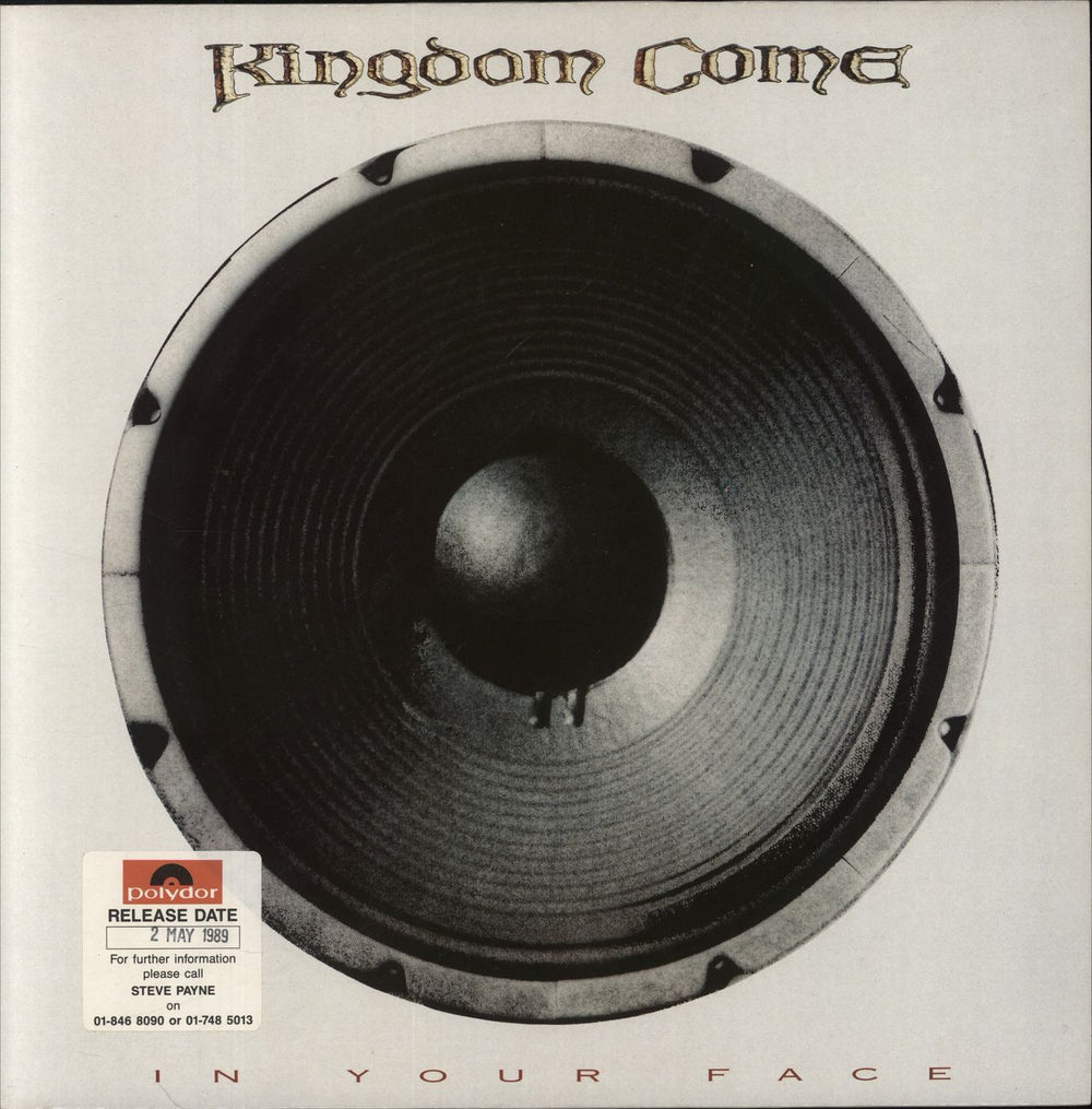 Kingdom Come (80s) In Your Face UK vinyl LP album (LP record) 839192-1