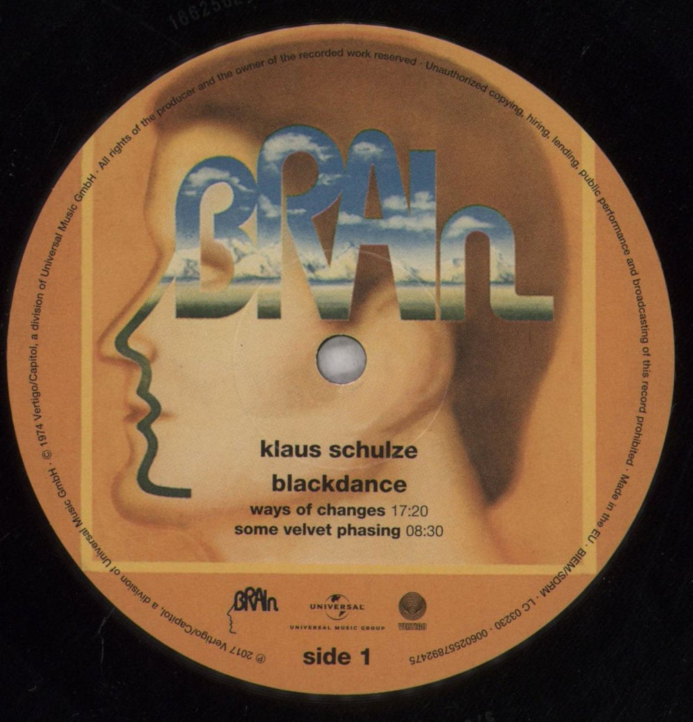 Klaus Schulze Blackdance - 180g UK vinyl LP album (LP record) ULZLPBL847629