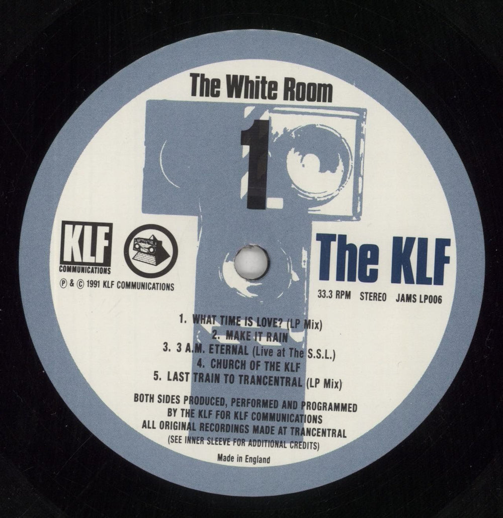 KLF The White Room + Merchandise insert UK vinyl LP album (LP record) KLFLPTH778789