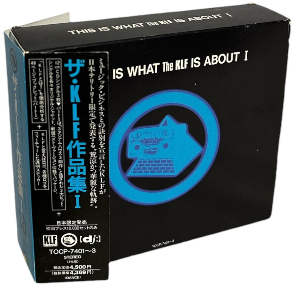 KLF This Is What The KLF Is About I + stickers Japanese CD Single Box Set TOCP-7401~3