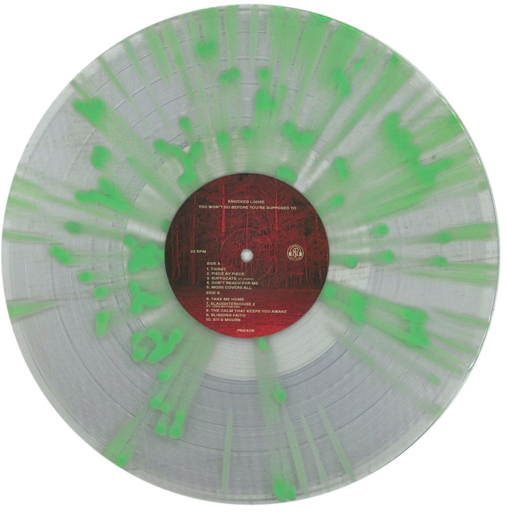 Knocked Loose You Won’t Go Before You’re Supposed To - Clear w/ Mint Splatter Vinyl UK vinyl LP album (LP record) 4YOLPYO854917