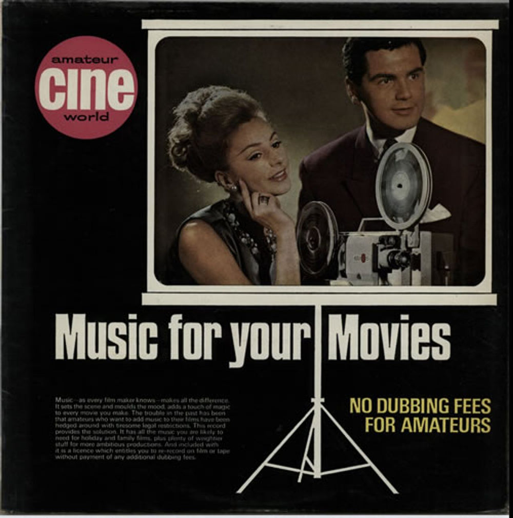 KPM Library Music For Your Movies UK vinyl LP album (LP record) KPM/ACW/01