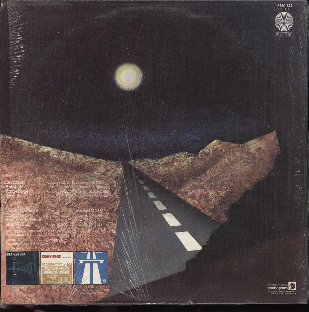 Kraftwerk Exceller 8 - Stickered UK vinyl LP album (LP record)