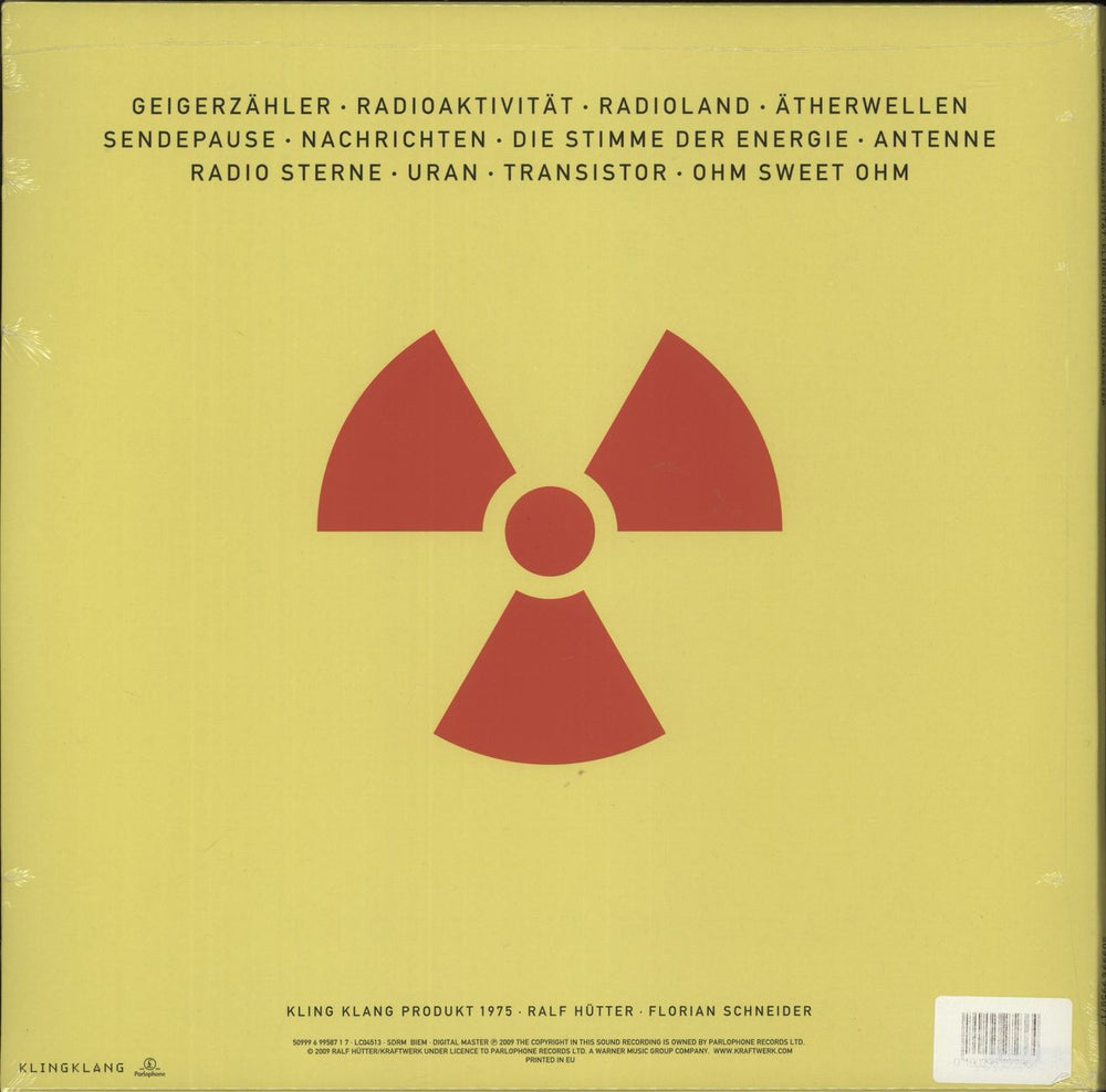 Kraftwerk Radio-Aktivität - 180gm Yellow Translucent Vinyl German vinyl LP album (LP record) 5099969958717