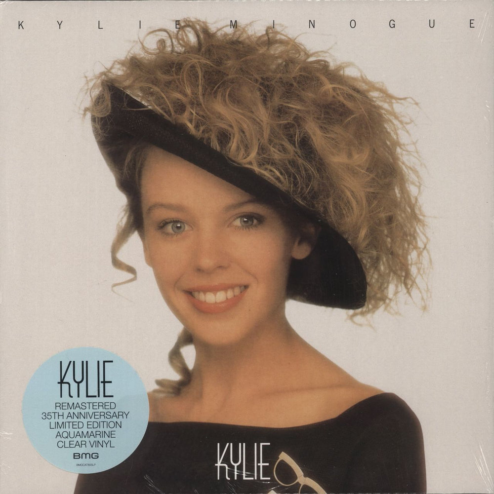 Kylie Minogue Kylie: 35th Anniversary - Aquamarine Clear Vinyl UK vinyl LP album (LP record) BMGCAT805LP