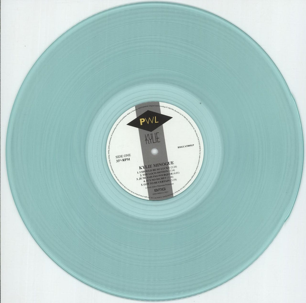 Kylie Minogue Kylie: 35th Anniversary - Aquamarine Clear Vinyl UK vinyl LP album (LP record) KYLLPKY880843