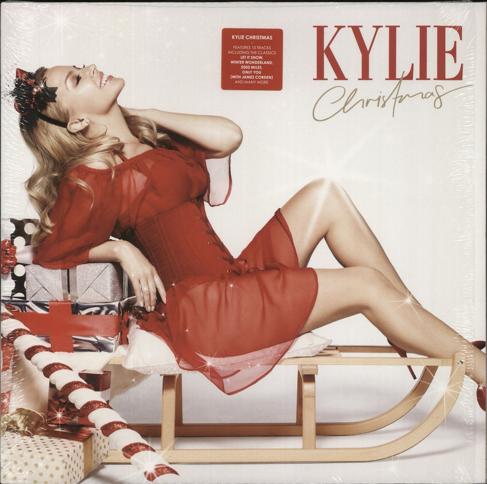 Kylie Minogue Kylie Christmas - White Vinyl UK vinyl LP album (LP record) 0825646004874