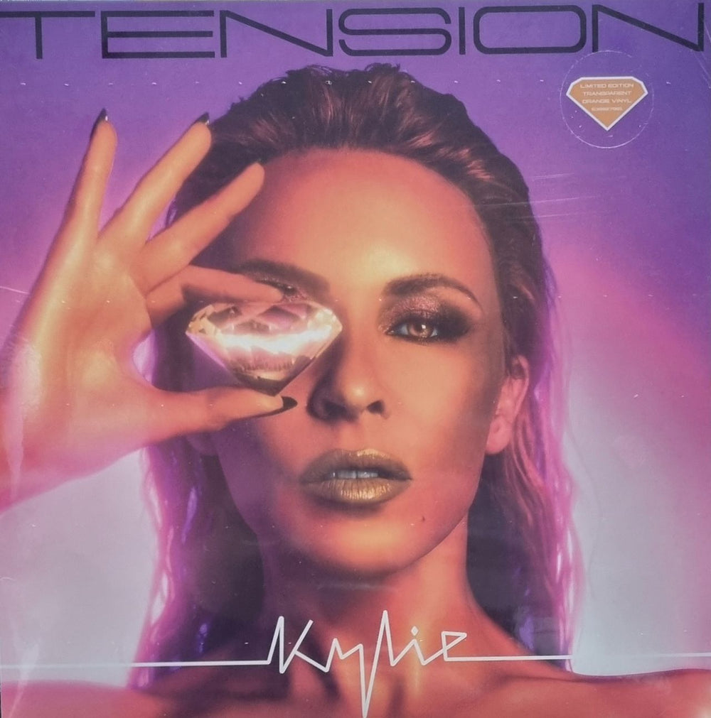 Kylie Minogue Tension - Transparent Orange Vinyl - Sealed UK vinyl LP album (LP record) KYLLPTE820350