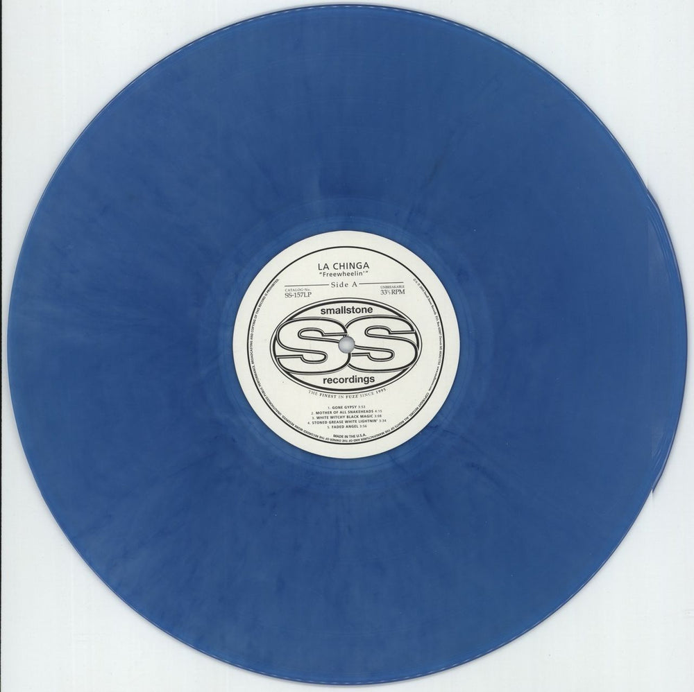 La Chinga Freewheelin - Blue Vinyl Canadian vinyl LP album (LP record) 7HALPFR878467