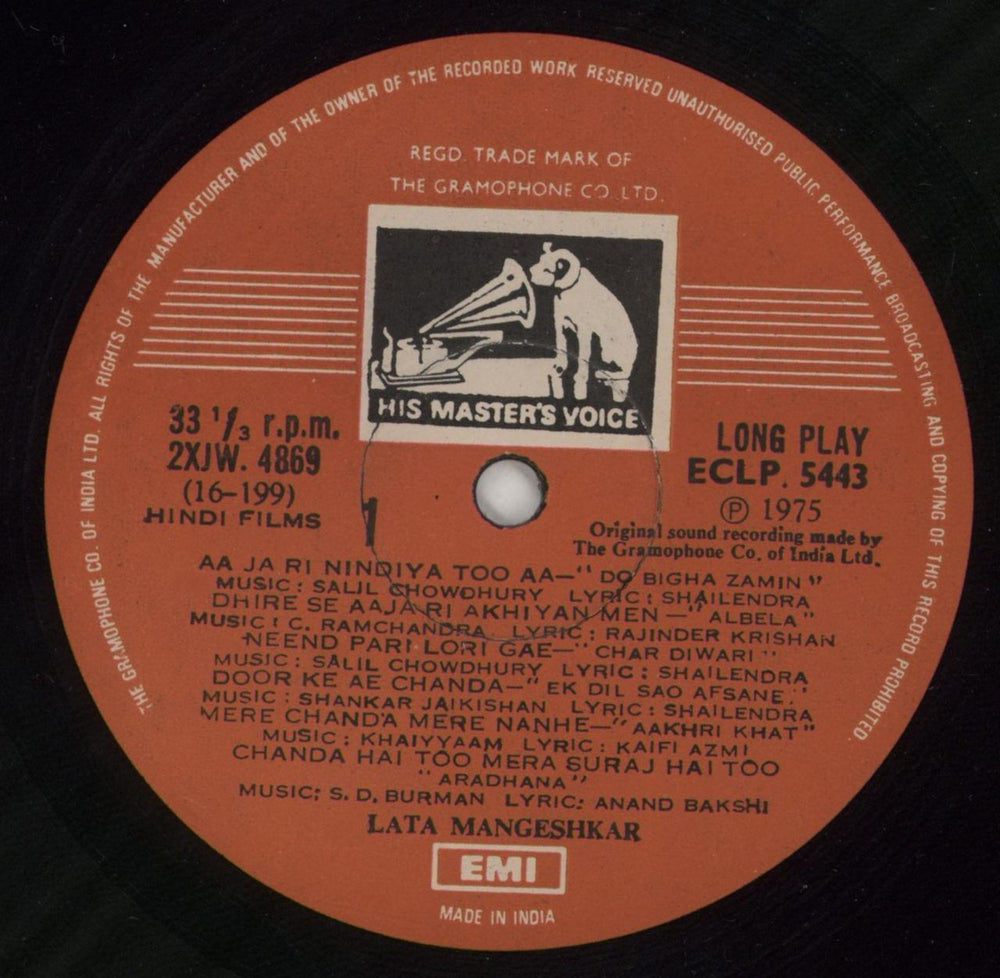 Lata Mangeshkar Songs For Children (From Hindi Films) Indian vinyl LP album (LP record) N6WLPSO866046