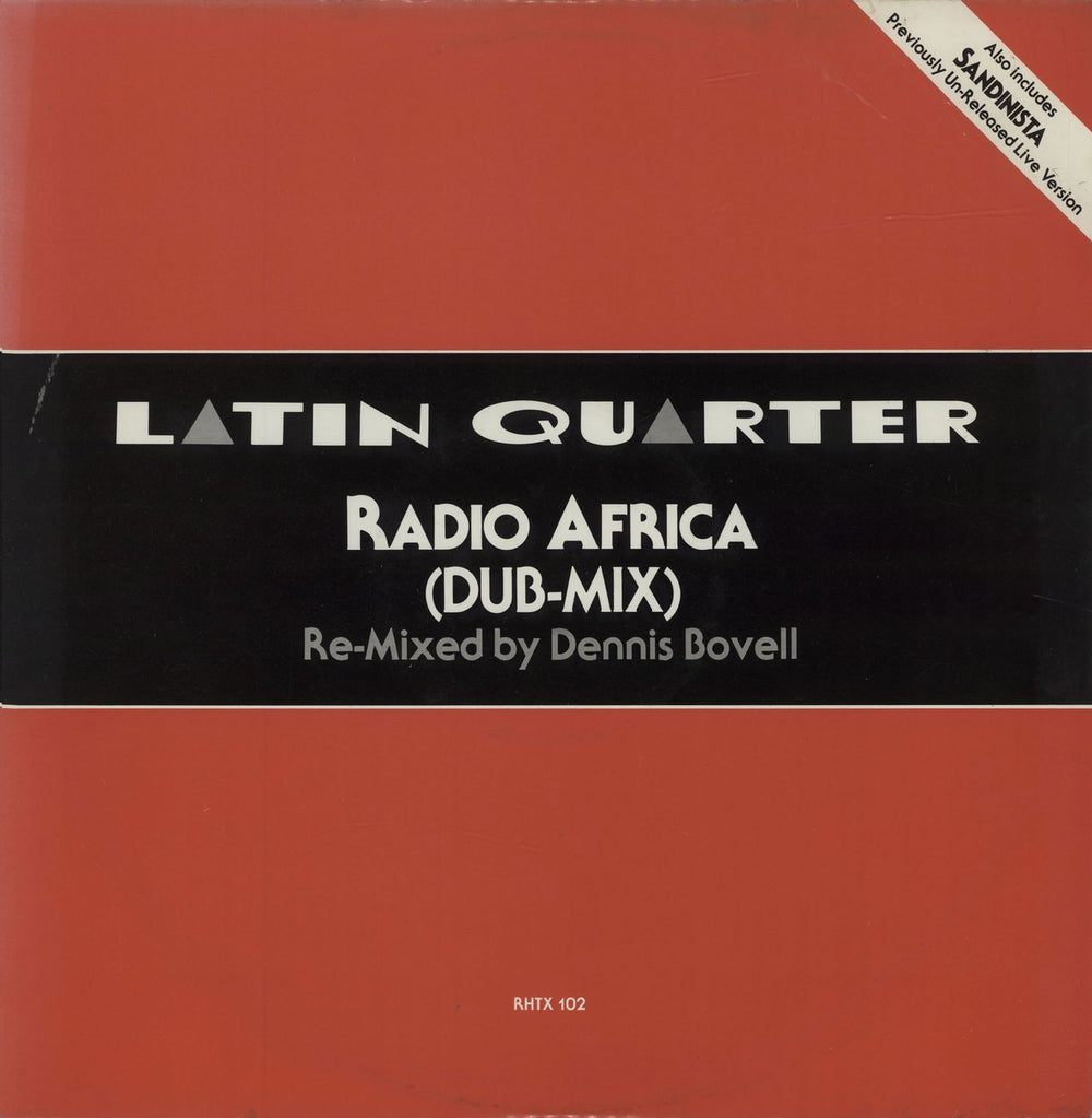 Latin Quarter Radio Africa UK 12" vinyl single (12 inch record / Maxi-single) RHTX102
