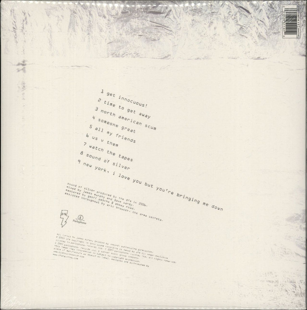 LCD Soundsystem Sound Of Silver UK 2-LP vinyl record set (Double LP Album) 094638511410