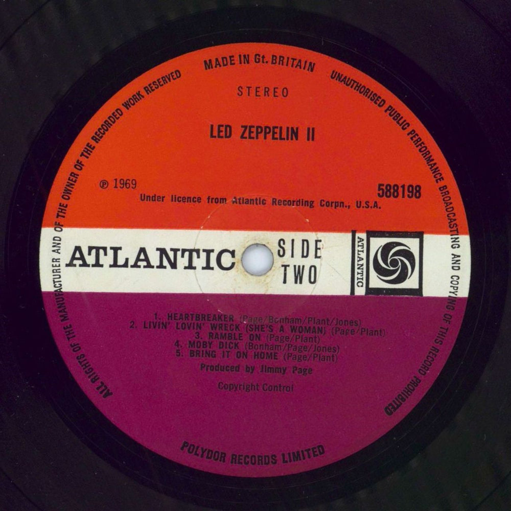 Led Zeppelin Led Zeppelin II - 1st - VG UK vinyl LP album (LP record)