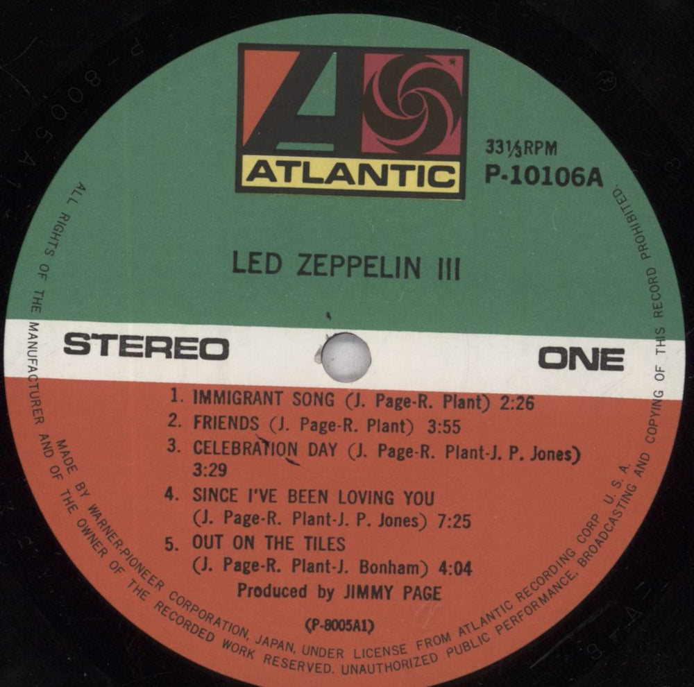 Led Zeppelin Led Zeppelin III + Poster Japanese vinyl LP album (LP record) ZEPLPLE158022