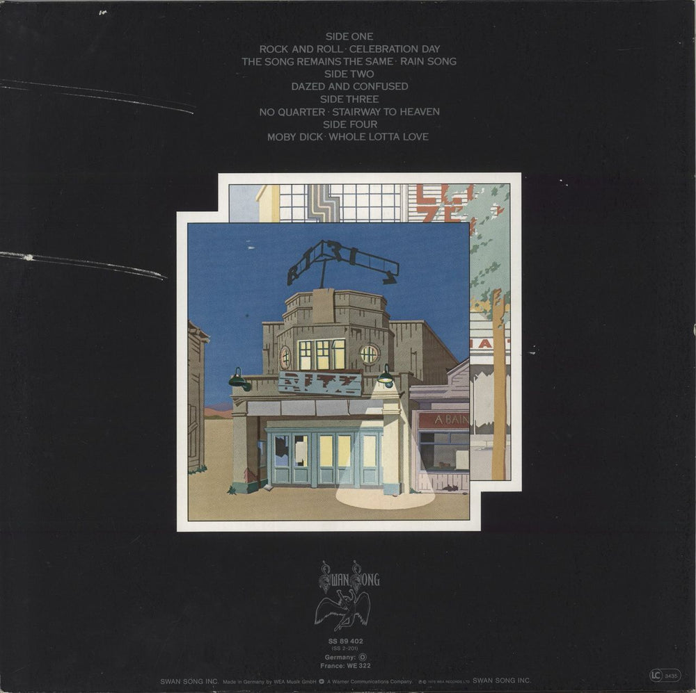 Led Zeppelin The Song Remains The Same - 2nd - VG German 2-LP vinyl record set (Double LP Album)