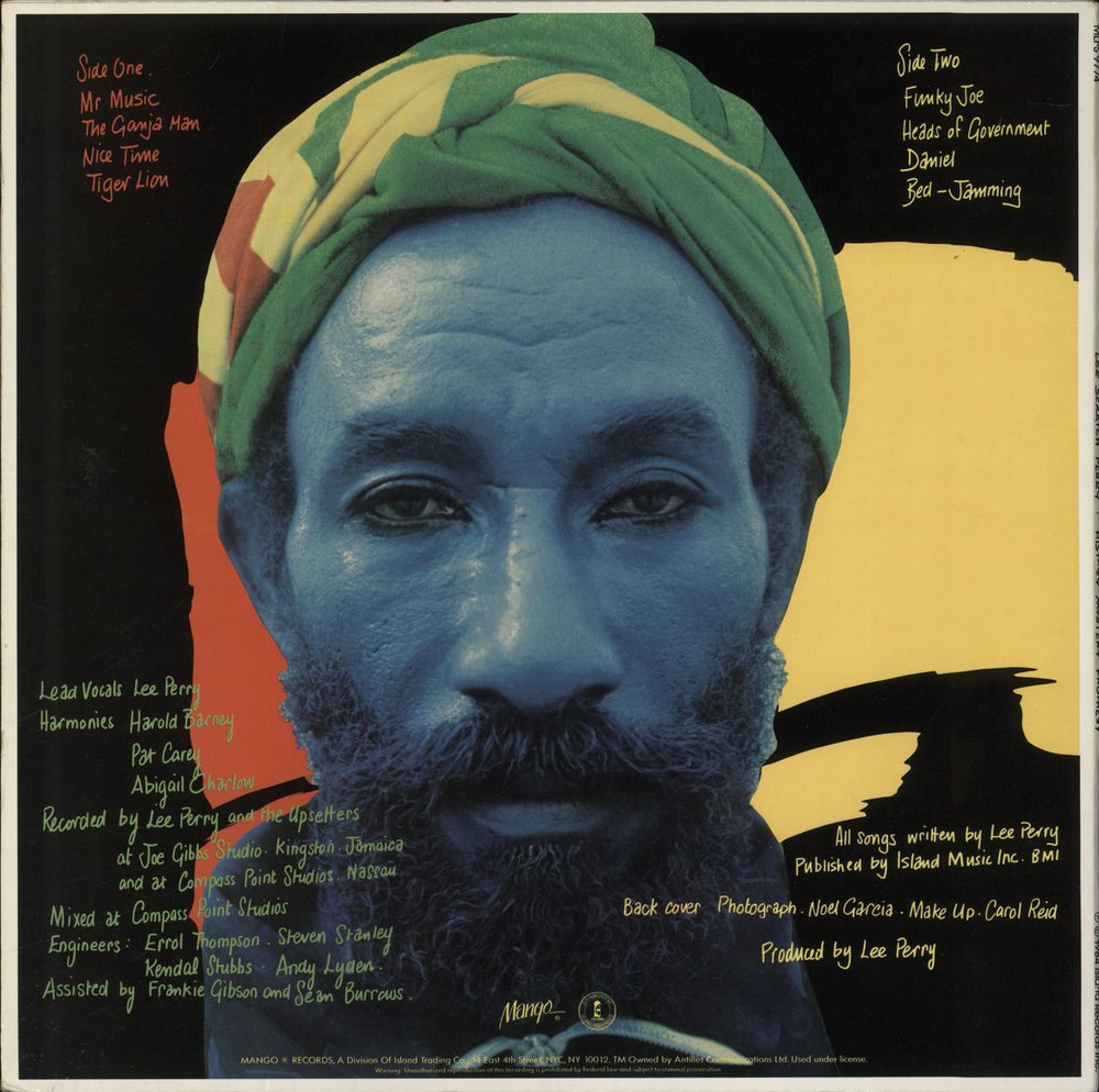 Lee Perry History Mystery Prophesy US vinyl LP album (LP record)