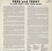Lester Young Pres And Teddy French vinyl LP album (LP record)
