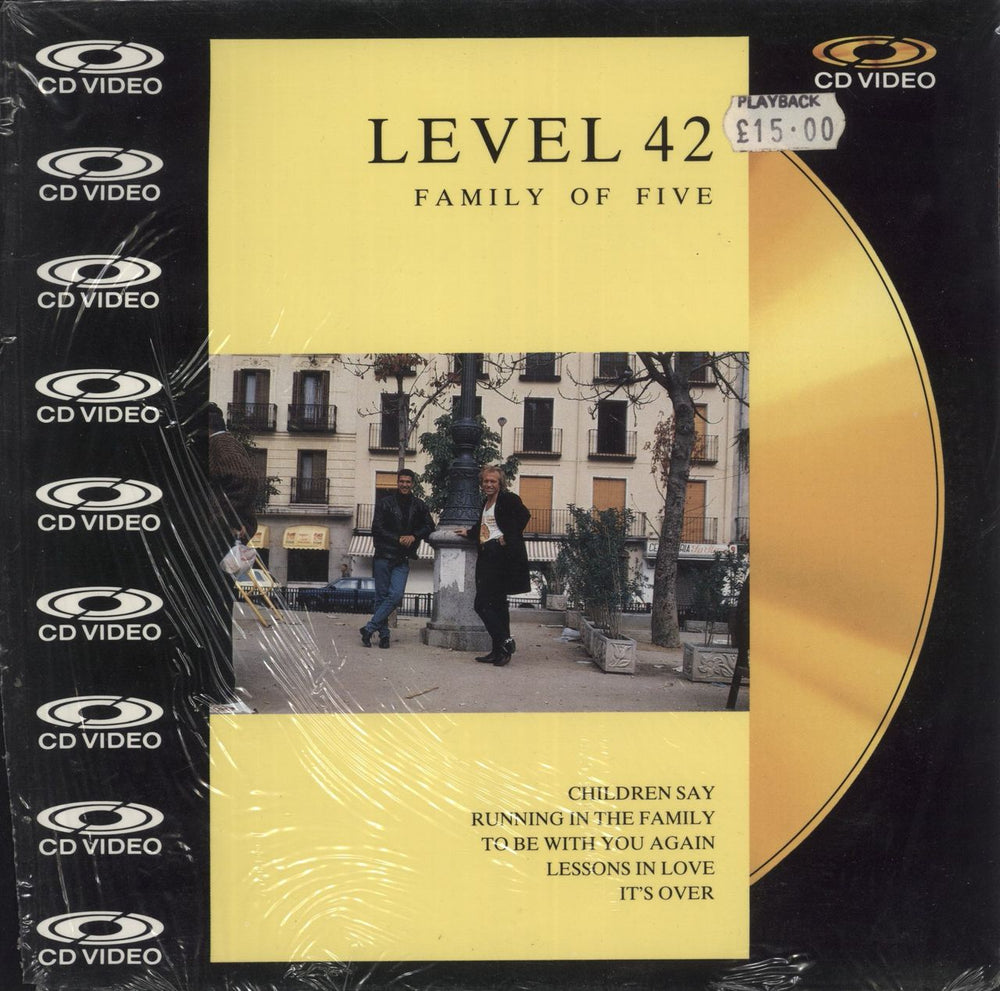 Level 42 Family Of Five - 8" CD-V UK laserdisc / lazerdisc 080276-9