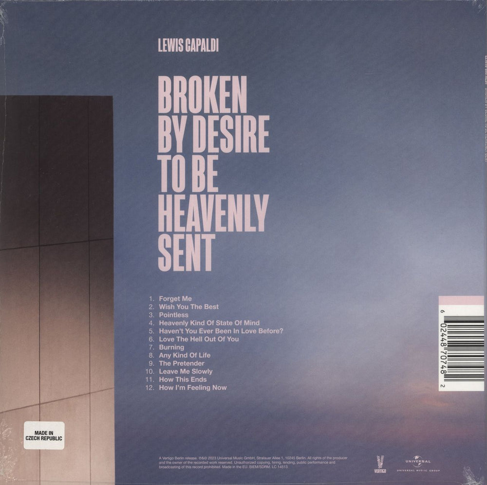Lewis Capaldi Broken By Desire To Be Heavenly Sent - Sealed UK vinyl LP album (LP record) ZY4LPBR873031