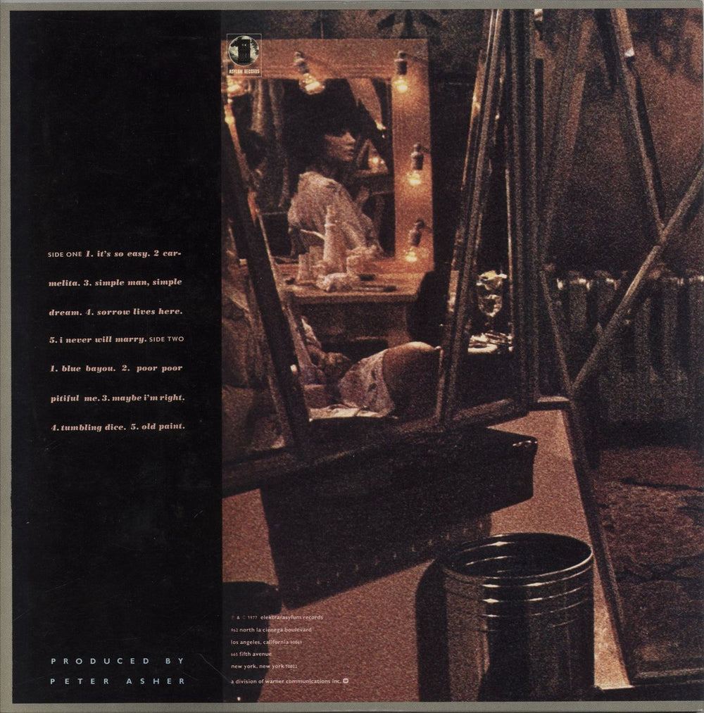 Linda Ronstadt Simple Dreams Japanese vinyl LP album (LP record)