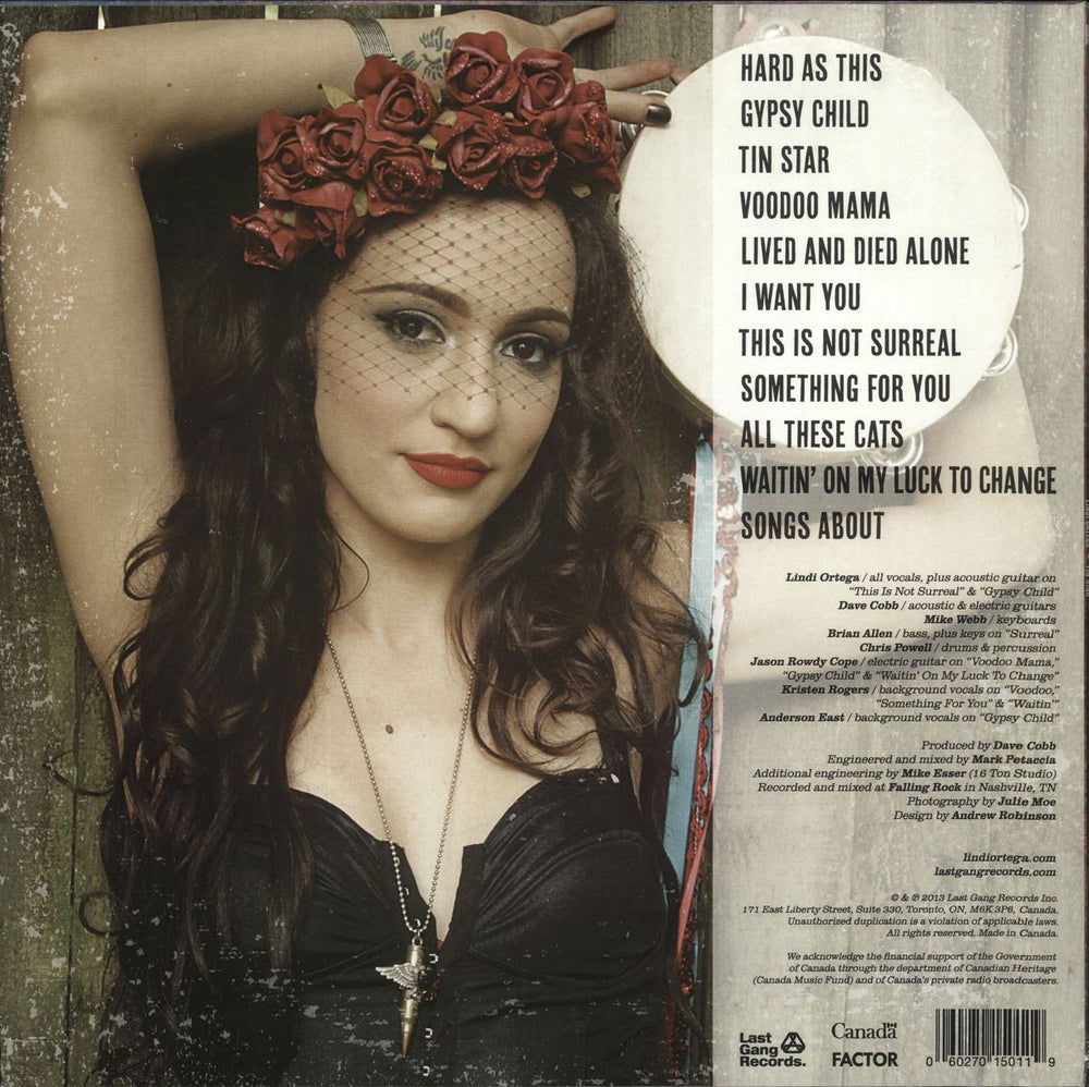 Lindi Ortega Tin Star - Red Vinyl Canadian vinyl LP album (LP record) 060270150119