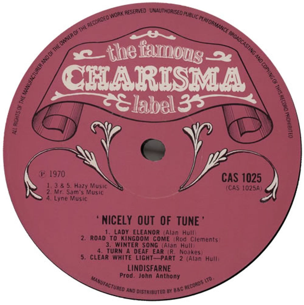 Lindisfarne Nicely Out Of Tune - 1st UK vinyl LP album (LP record) LSFLPNI77507