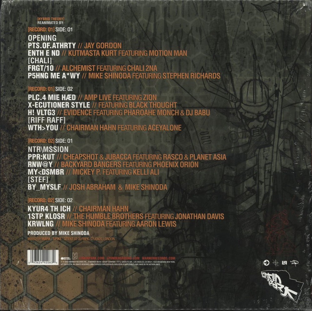 Linkin Park Reanimation UK 2-LP vinyl record set (Double LP Album) 093624920830