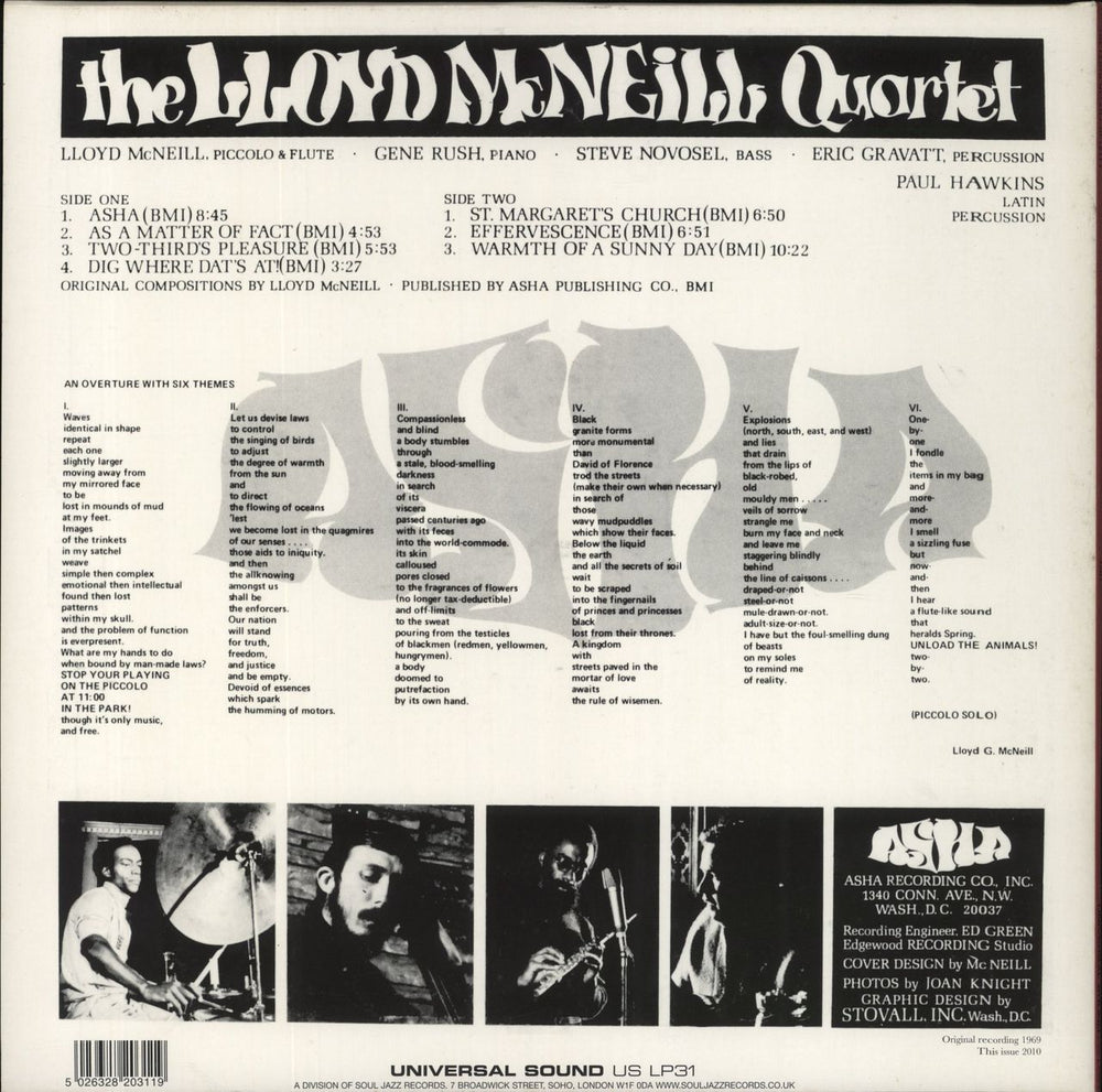 Lloyd McNeill Asha UK vinyl LP album (LP record) 5026328203119