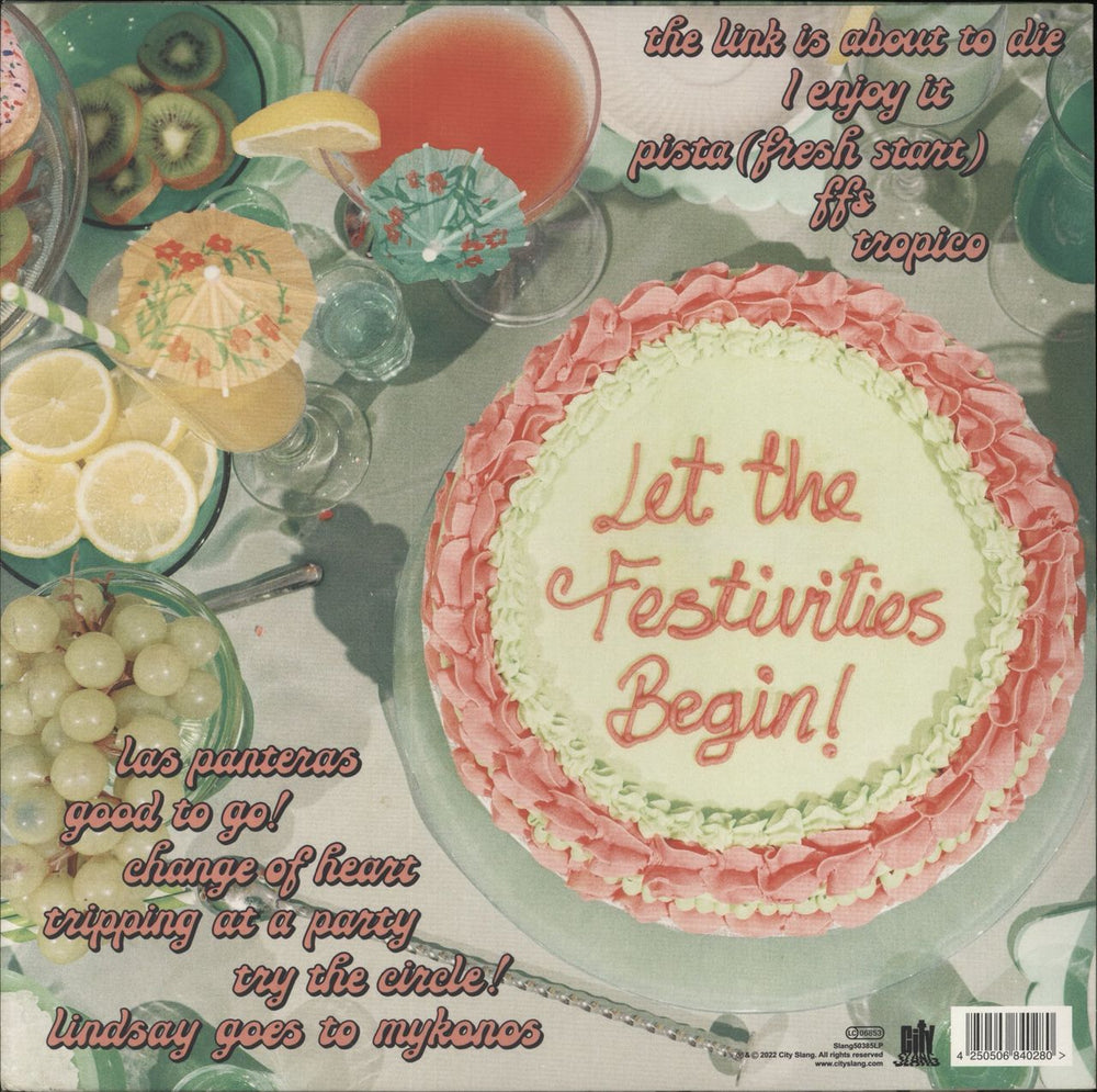 Los Bitchos Let The Festivities Begin! - Blue Vinyl UK vinyl LP album (LP record) 4250506840280