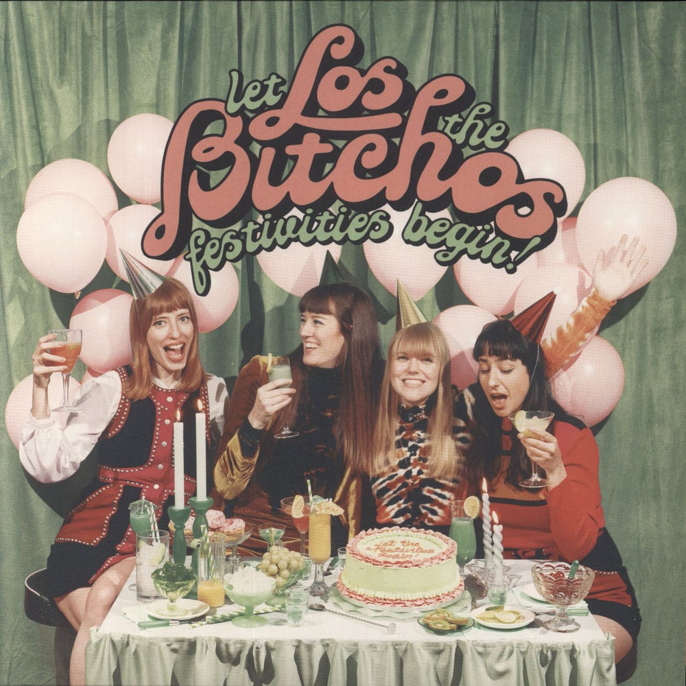 Los Bitchos Let The Festivities Begin! - Blue Vinyl UK vinyl LP album (LP record) SLANG50385LP