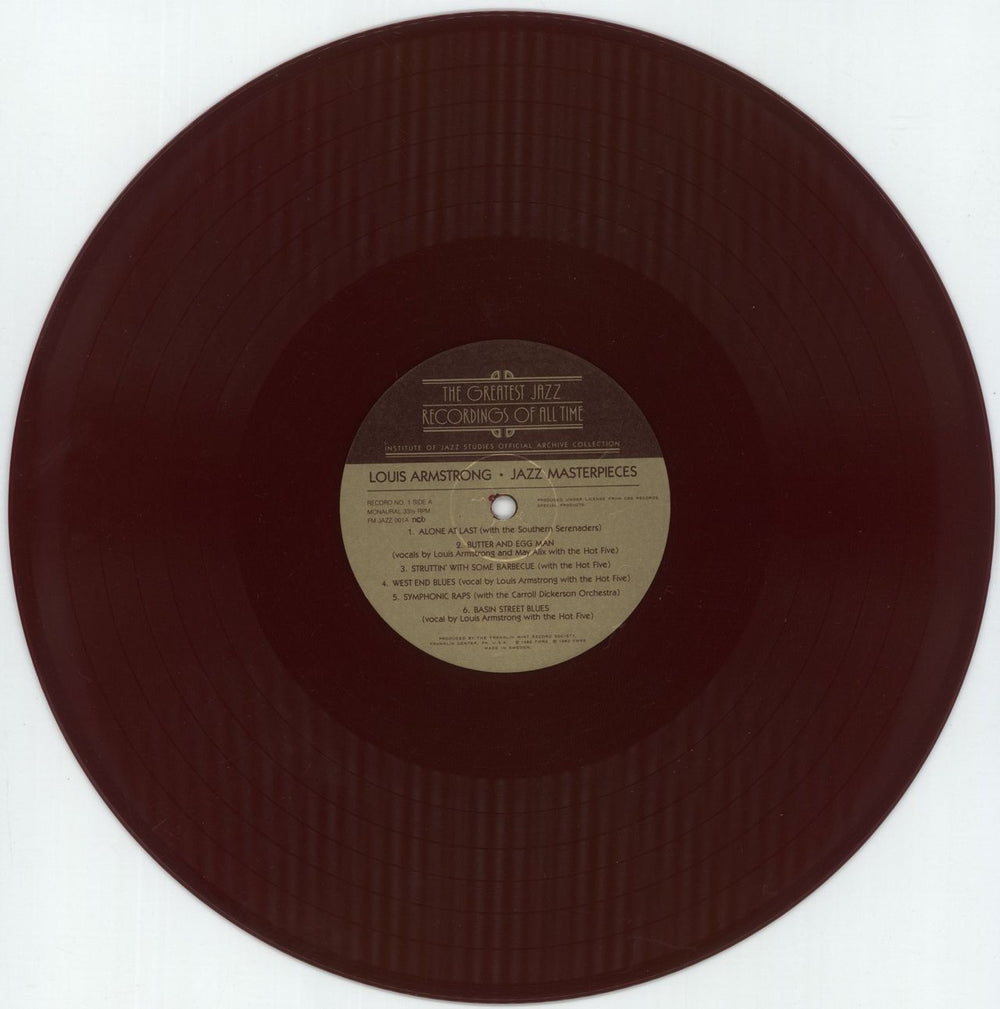 Louis Armstrong Jazz Masterpieces - Red Vinyl US Vinyl Box Set LOAVXJA879250