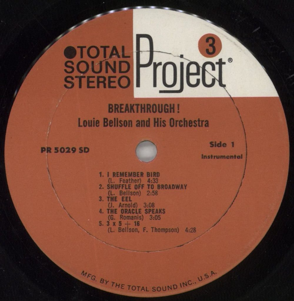 Louis Bellson Breakthrough! US vinyl LP album (LP record) LJHLPBR849160