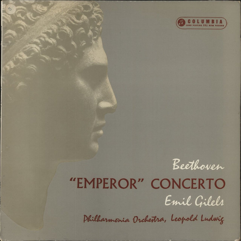 Ludwig Van Beethoven Beethoven: "Emperor" Concerto UK vinyl LP album (LP record) 33CX1490