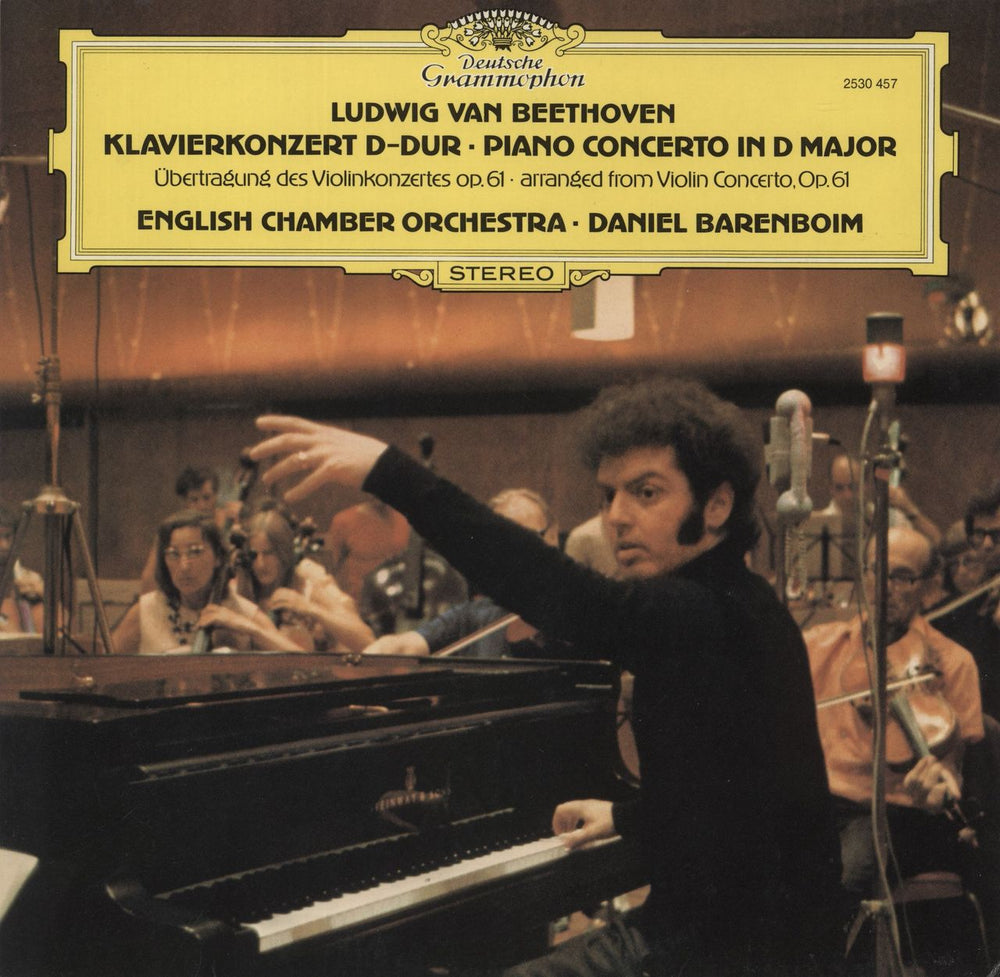 Ludwig Van Beethoven Beethoven: Piano Concerto In D Major - Arranged From The Violin Concerto Op. 61 UK vinyl LP album (LP record) 2530457