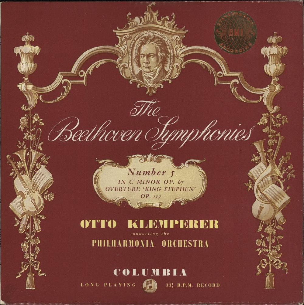 Ludwig Van Beethoven The Beethoven Symphonies: Number 5 - 1st UK vinyl LP album (LP record) SAX2373