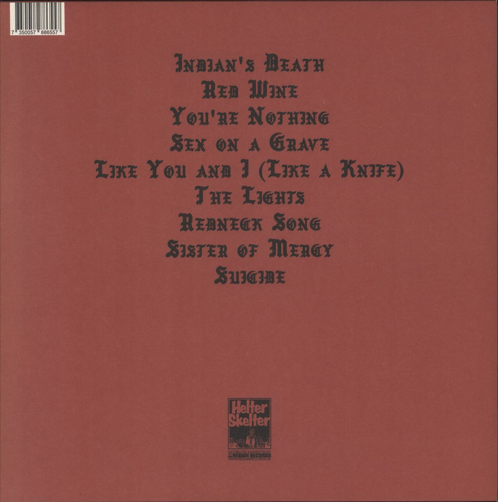 Lunar Funeral Sex On A Grave - Clear Vinyl Swedish vinyl LP album (LP record) 7350057886557