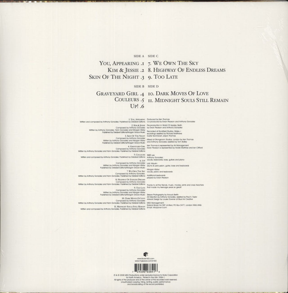 M83 Saturdays = Youth + CD - Sealed US 2-LP vinyl record set (Double LP Album) 724596938416