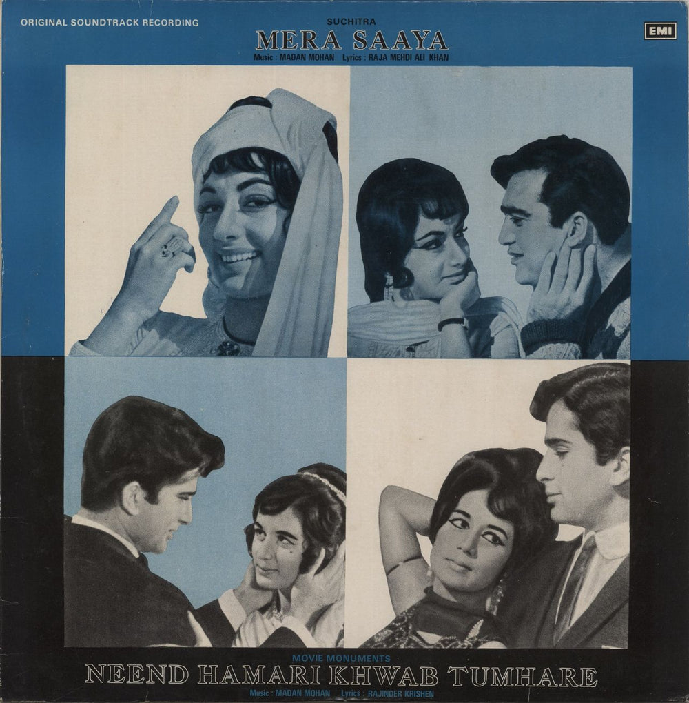 Madan Mohan Mera Saaya / Neend Hamari Khwab Tumhare Indian vinyl LP album (LP record) 3AEX5092